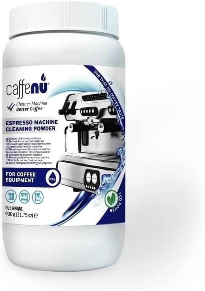 Caffenu | Coffee Machine Cleaner Powder | 900g | Essential part of your Barista Accessories | Espresso Machine Cleaner | Use on your Commercial Machine | Complete the Barista Kit