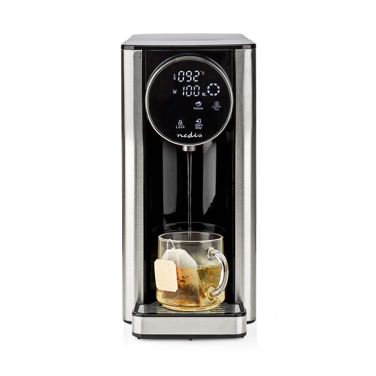 Nedis Instant Hot Water Dispenser, 2600W, 2.7L Tank with Fast Boil, Variable Dispense, Adjustable Temperature, Boil Dry & Overheat Protection