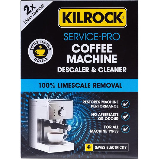 Kilrock Service Pro Coffee Machine Descaler & Cleaner 2 x 150ml