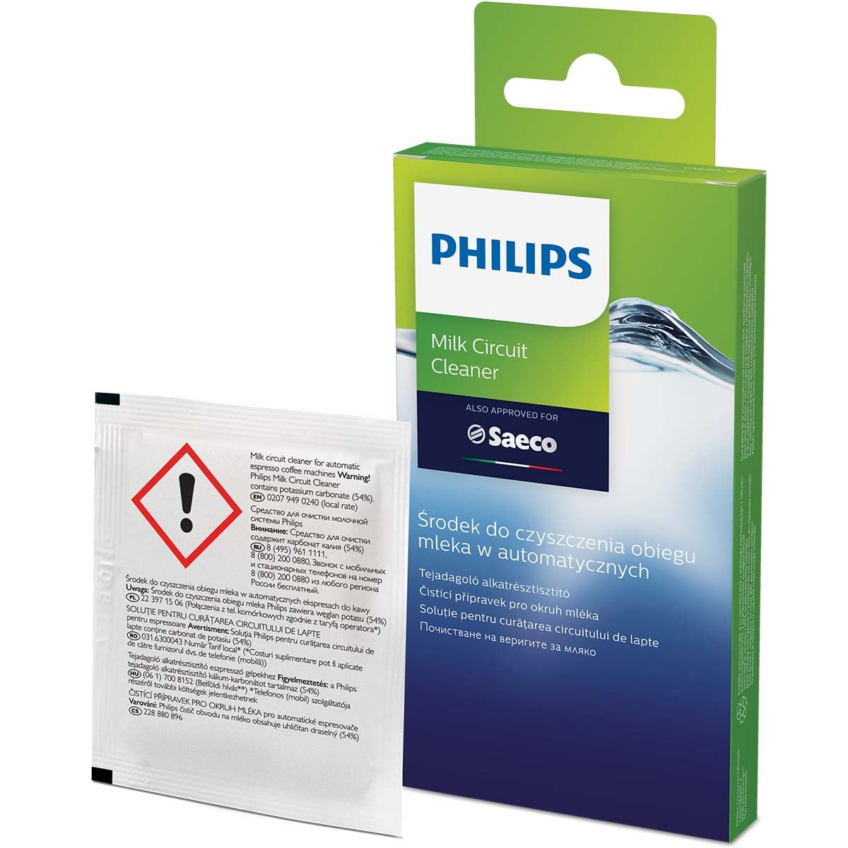 Philips CA6705/10 Saeco Coffee Machine Milk Circuit Cleaner Powder (6 Sachets)