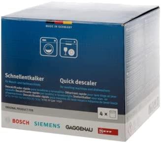 Bosch Multi-Purpose Appliance Descaler for Dishwasher & Washing Machine 250g (4 Pack)