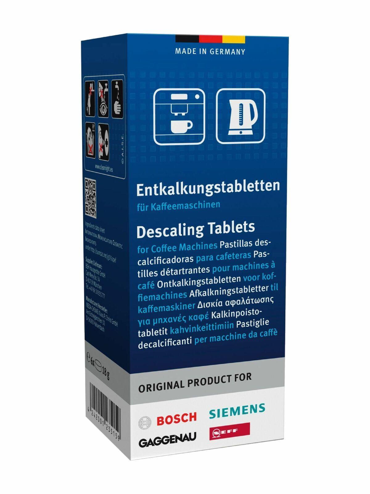 Gaggenau 311864 Descaling Tablet Coffee Machine (1 Box of 6 Tablets)