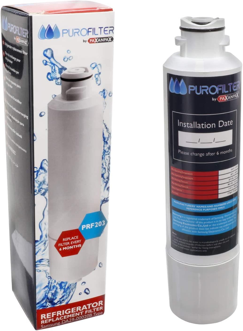 DA29-00020B Fridge Water Filter, Compatible with Samsung DA29-00020B, HAF-CIN EXP, DA29-00020A, DA29-00019A, DA97-08006, DA97-08043ABC Kenmore 46-9101 HDX-FMS-2 (3)