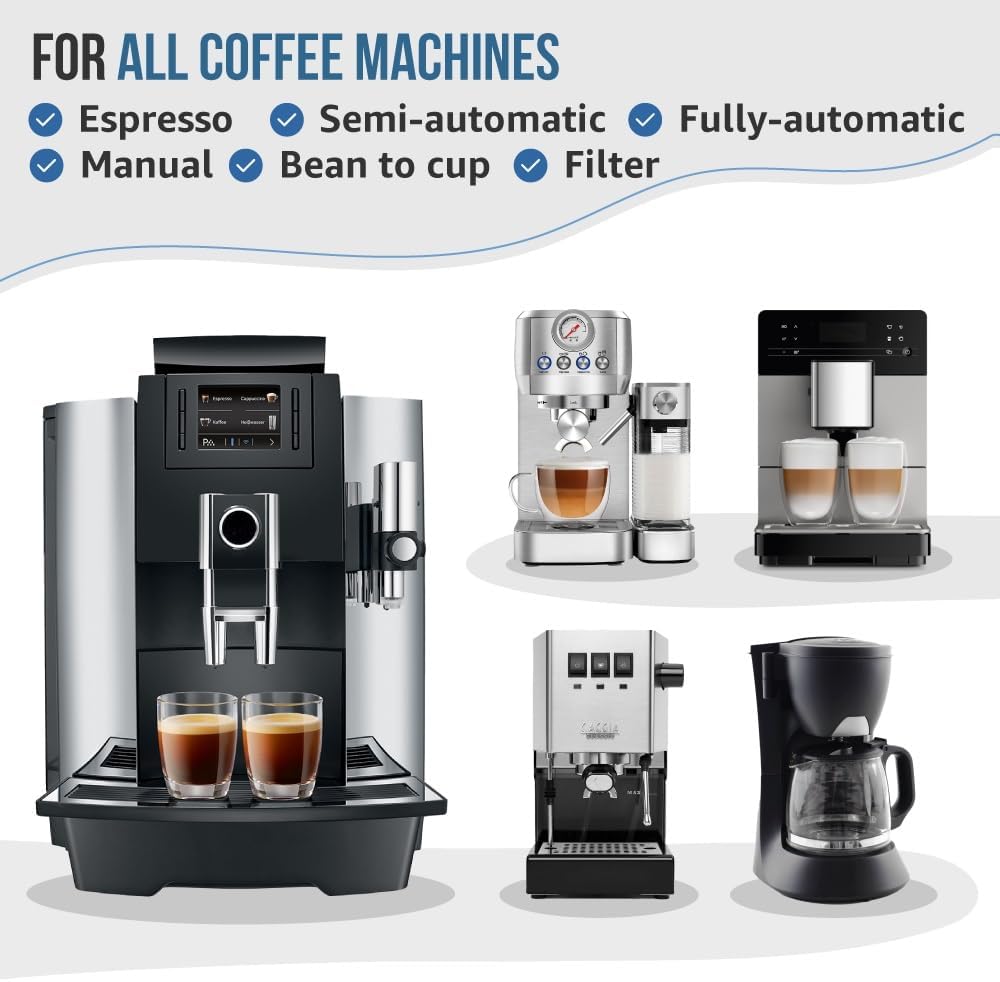 Coffee Machine Cleaner Tablets | 10 x 1.4g | Uused Every 100 Cups | Auto, Bean to Cup & One Touch Machine Cleaning Tablets | used with Descaling