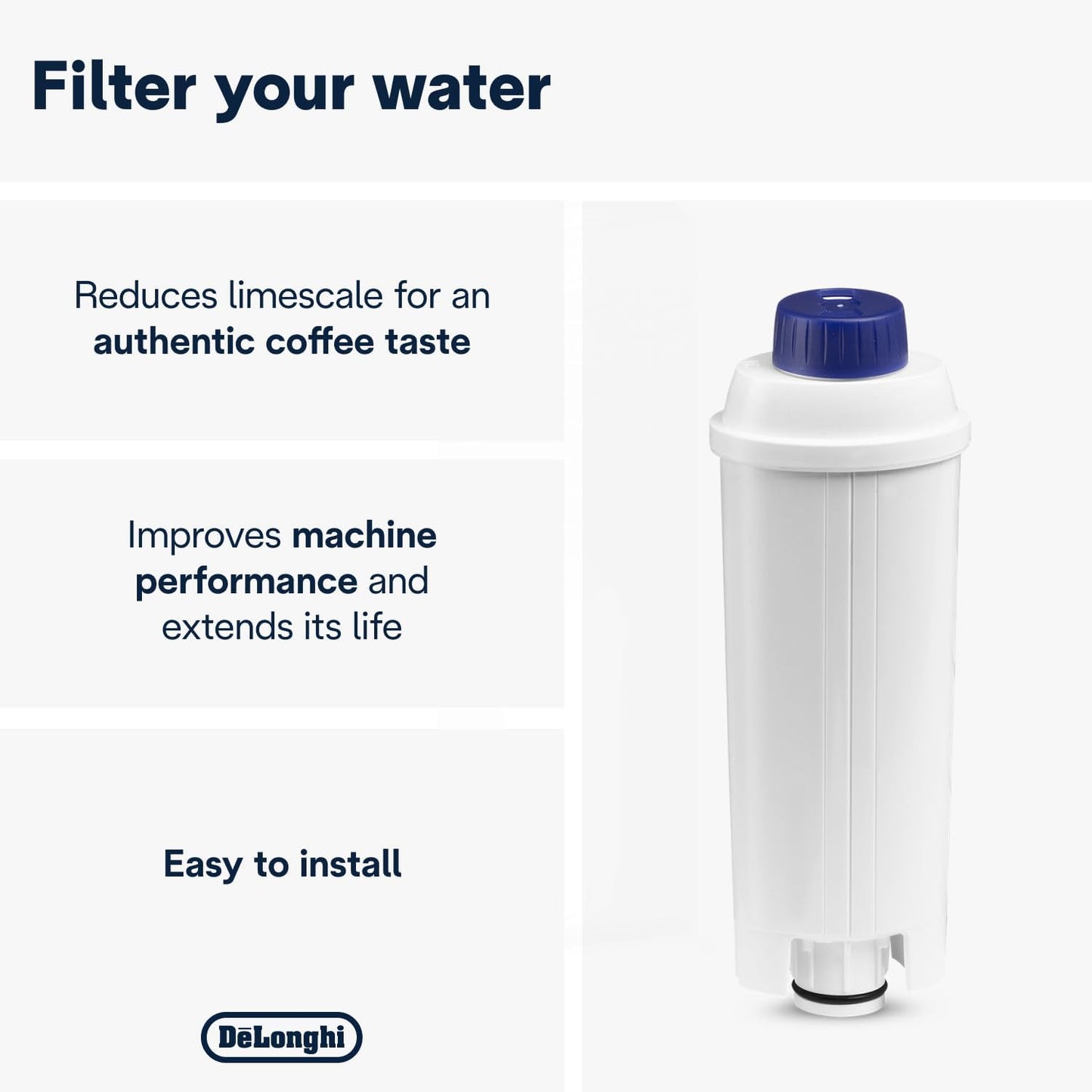 DeLonghi Coffee Machine Water Limescale Filter DLSC002