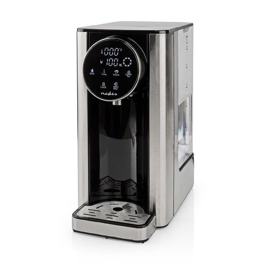 Nedis Instant Hot Water Dispenser, 2600W, 2.7L Tank with Fast Boil, Variable Dispense, Adjustable Temperature, Boil Dry & Overheat Protection