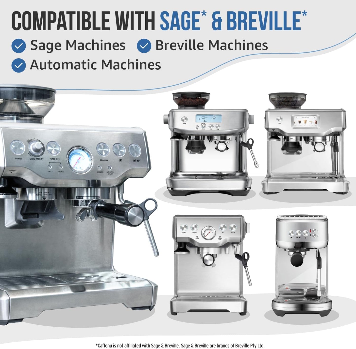 Sage Compatible Descaling Solution. 200ml Descaler Compatible with All Sage and Breville Coffee Machines. Removes Limescale and Provides Hotter Coffee. 2 Uses.