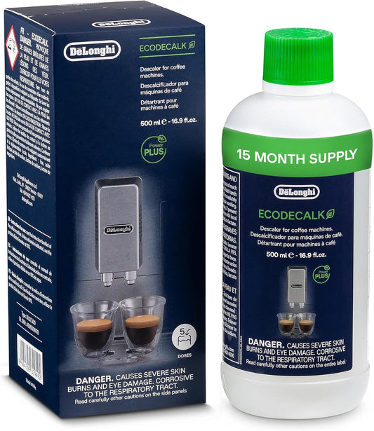 DELONGHI EcoDecalk Descaler Coffee Machine DLSC500 Bottle 500ml