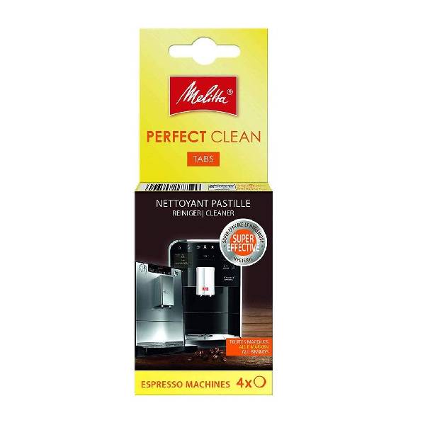 Melitta 'Perfect Clean' Espresso Machine Cleaning Tablets (1.8g, Pack of 4), Silver
