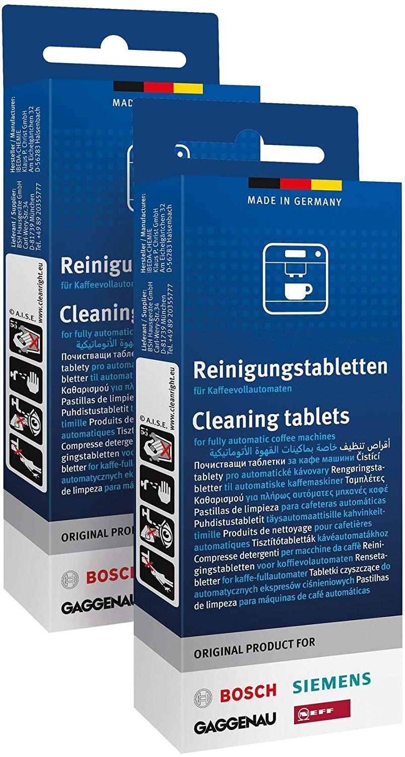 20 x Bosch 00311979 00312295 Cleaning Tablets for Bosch Siemens Neff Gaggenau Espresso Coffee Machines and Kettles