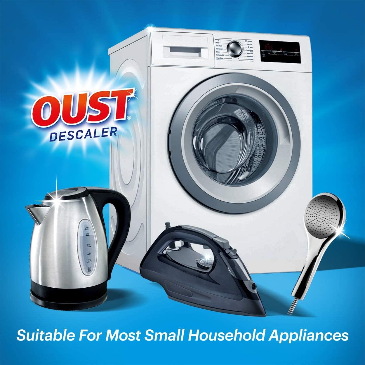 Oust Powerful All Purpose Descaler, Limescale Remover – Ideal for Kettles, Coffee Machines, Irons and Shower Heads (1 x 3 Sachets)