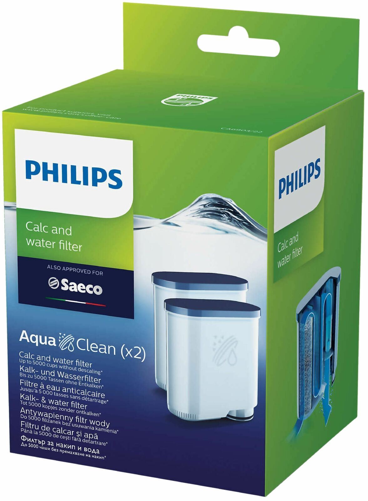 Lot of 2 Philips Saeco CA6903/10 Aqua Clean Water Filter Expresso Machine  NEW