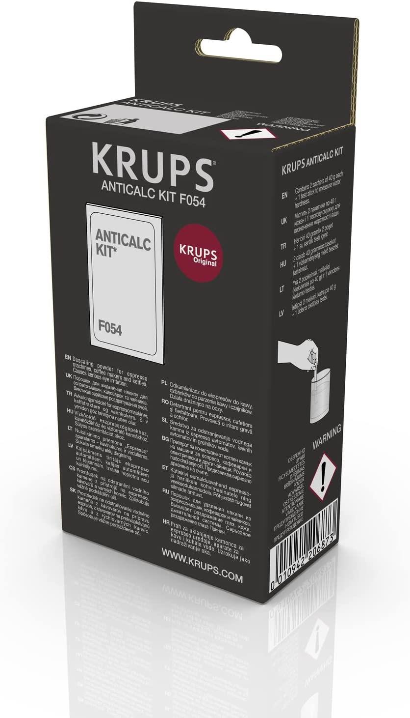Krups 'F054' Type Coffee Machine, Espresso Machine & Kettle 'AntiCalc' Descaling Kit
