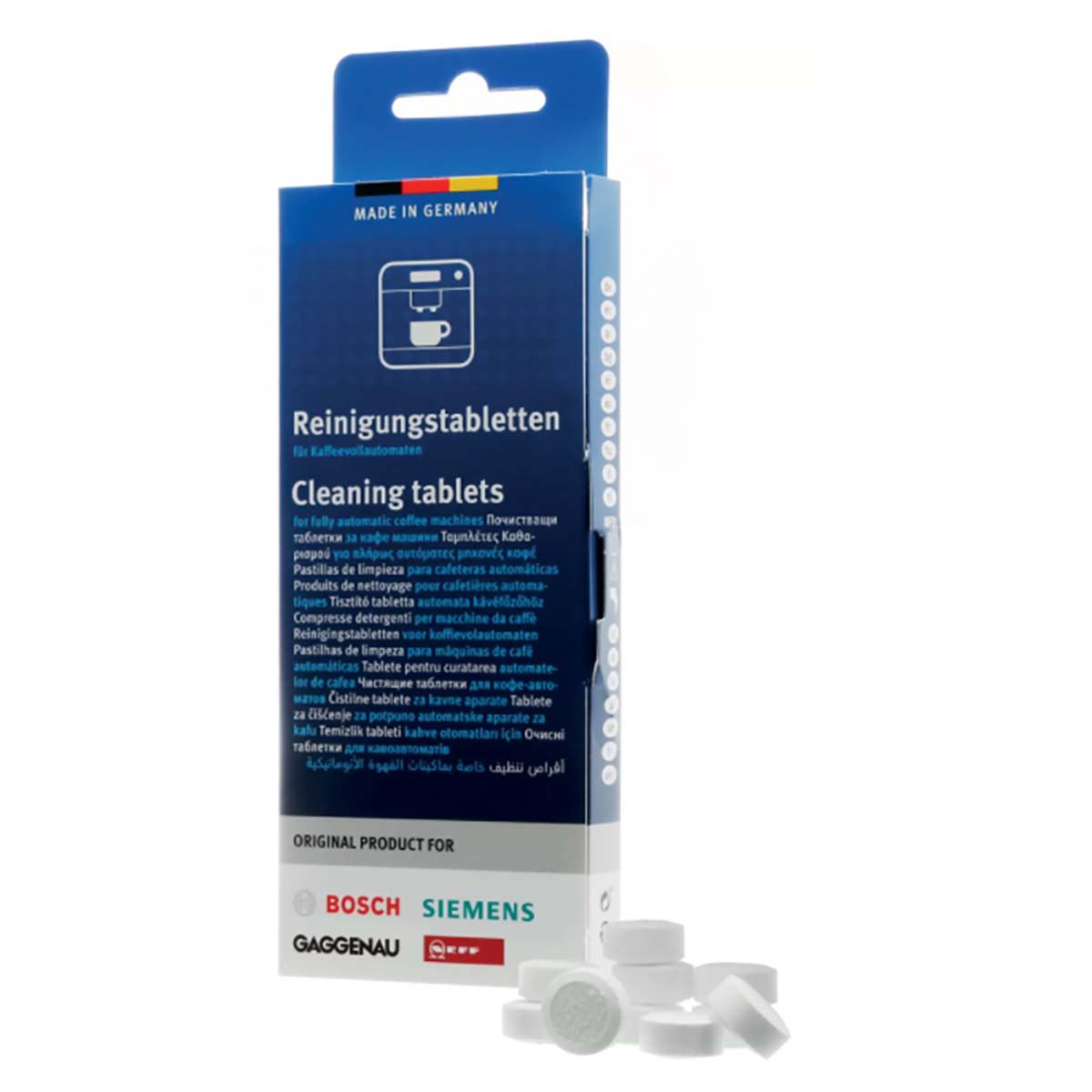 Bosch 00311979 00312295 Cleaning Tablets for Bosch Siemens Neff Gaggenau Espresso Coffee Machines and Kettles
