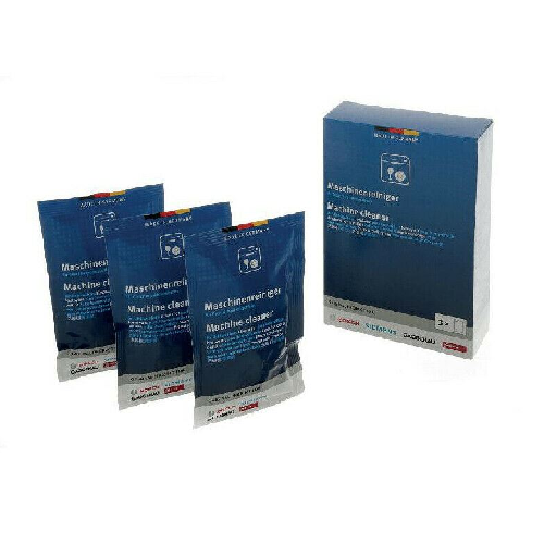 Bosch 00312193 Dishwasher Cleaner (3 Sachets) Removes Grease, Starch and Protein Residues