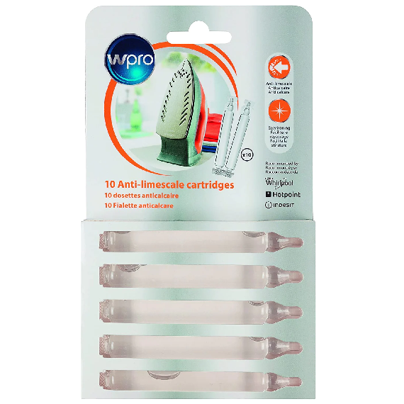 Wpro SIM500 Descaler Anti-Limescale Capsules for Iron (10 Pack)